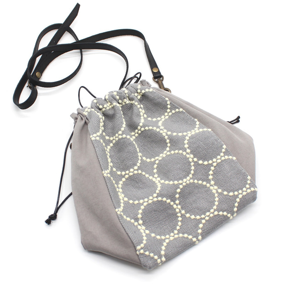 新入荷◇ミナペルホネン◇ハンドメイド◇巾着bag ミナペルホネンハンドメイド 巾着ショルダーバッグ - FEI ART