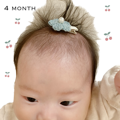訳あり超特価の通販 大きいパール付♡お花のベビーヘアクリップ ヘアピン ヘアゴム ファッション雑貨