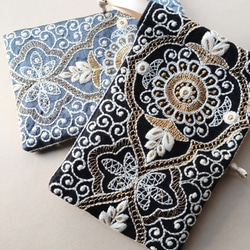 インド刺繍リボンのミニ巾着2 巾着袋 涼 通販 15295370｜Creema