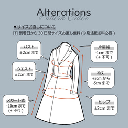 [パターンオーダー] Black Fit and Flare Dress [袖なし] 5枚目の画像