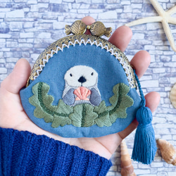 5匹の猫 刺繍がま口ポーチ がま口 マツダメグミ 通販 4735538｜Creema