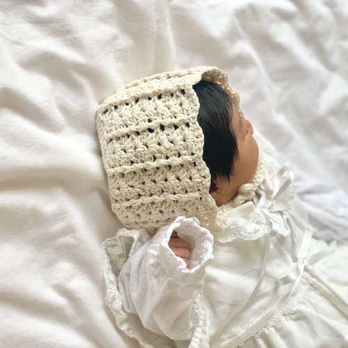 ベビーボンネット＊オーガニックコットン 帽子(ベビー・キッズ) Fuwan
