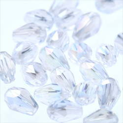 水滴形玻璃珠 6×4mm 30 顆 ★Pearl★Drop drop cut beads (garascuts4) 第2張的照片