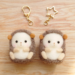 羊毛フェルト お雛様 雛人形 ミニサイズ ぼんぼり付き ひな人形・雛