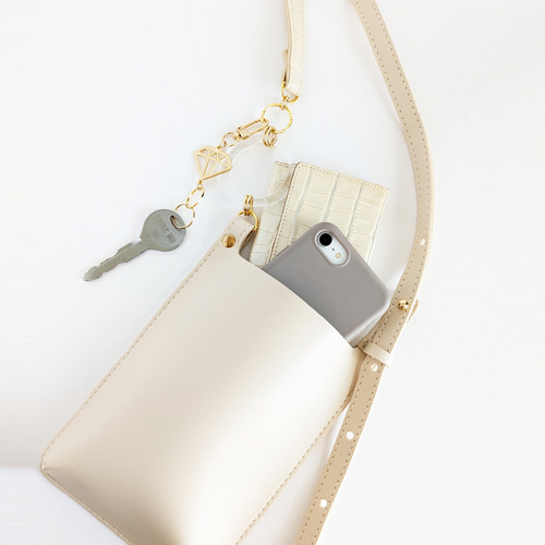 ショルダーバッグ・ポシェット TYPESERVICE Handmade Ball Bag Ivory sankyo shokai [10%オフクーポン]パイソン ポシェット バッグ 全