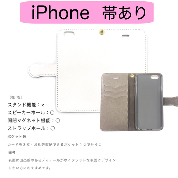 「ぷっくり丸い小鳥たち2」手帳型スマホケース　iPhone 4枚目の画像