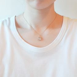 ペットの毛から作るジュエリー犬 猫 うちの子オーダー ～春夏秋冬いつでもキミと～　クリスタル水晶ネックレス　 13枚目の画像