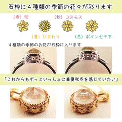 ペットの毛から作るジュエリー犬 猫 うちの子オーダー ～春夏秋冬いつでもキミと～　クリスタル水晶ネックレス　 4枚目の画像