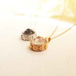 ペットの毛から作るジュエリー犬 猫 うちの子オーダー ～春夏秋冬いつでもキミと～　クリスタル水晶ネックレス　 12枚目の画像