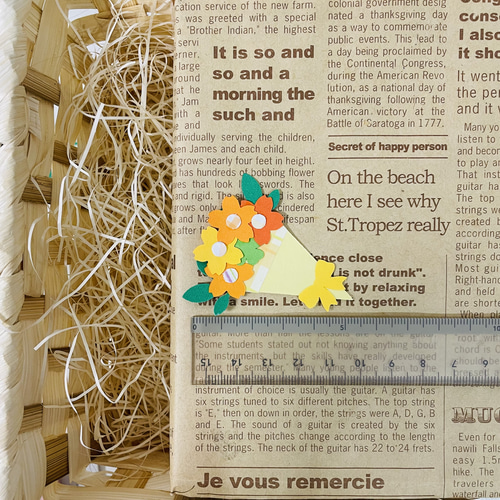 クラフトパンチ 花束 ミックス5枚 メッセージカード おいも 通販