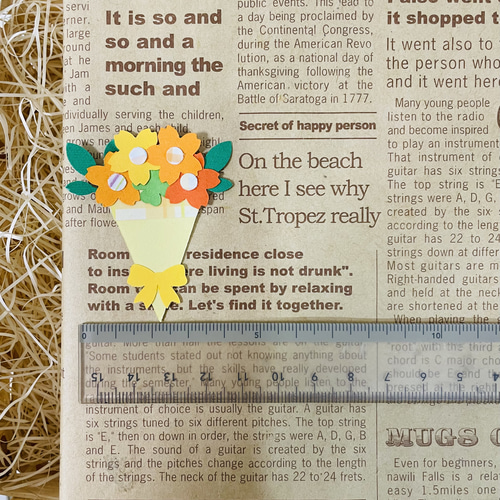 クラフトパンチ 花束 ミックス5枚 メッセージカード おいも 通販