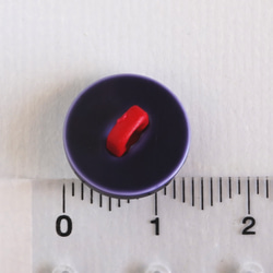 (2個) 14mm フランス製 マリンカラーのボタン　ホワイト 3枚目の画像
