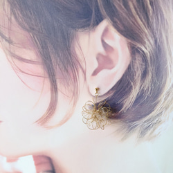 【再販】dip flower【earring・pierce】 3枚目の画像