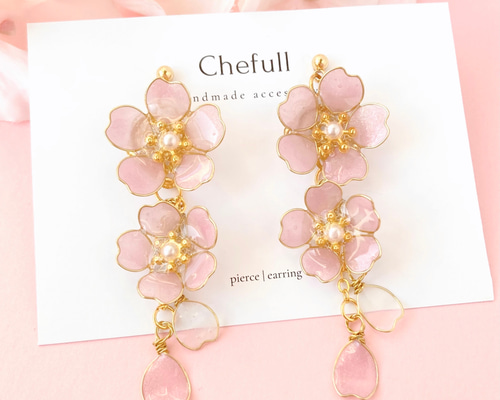 アンデルヨン　桜イヤリング アンデルヨン 桜イヤリング アクセサリー
