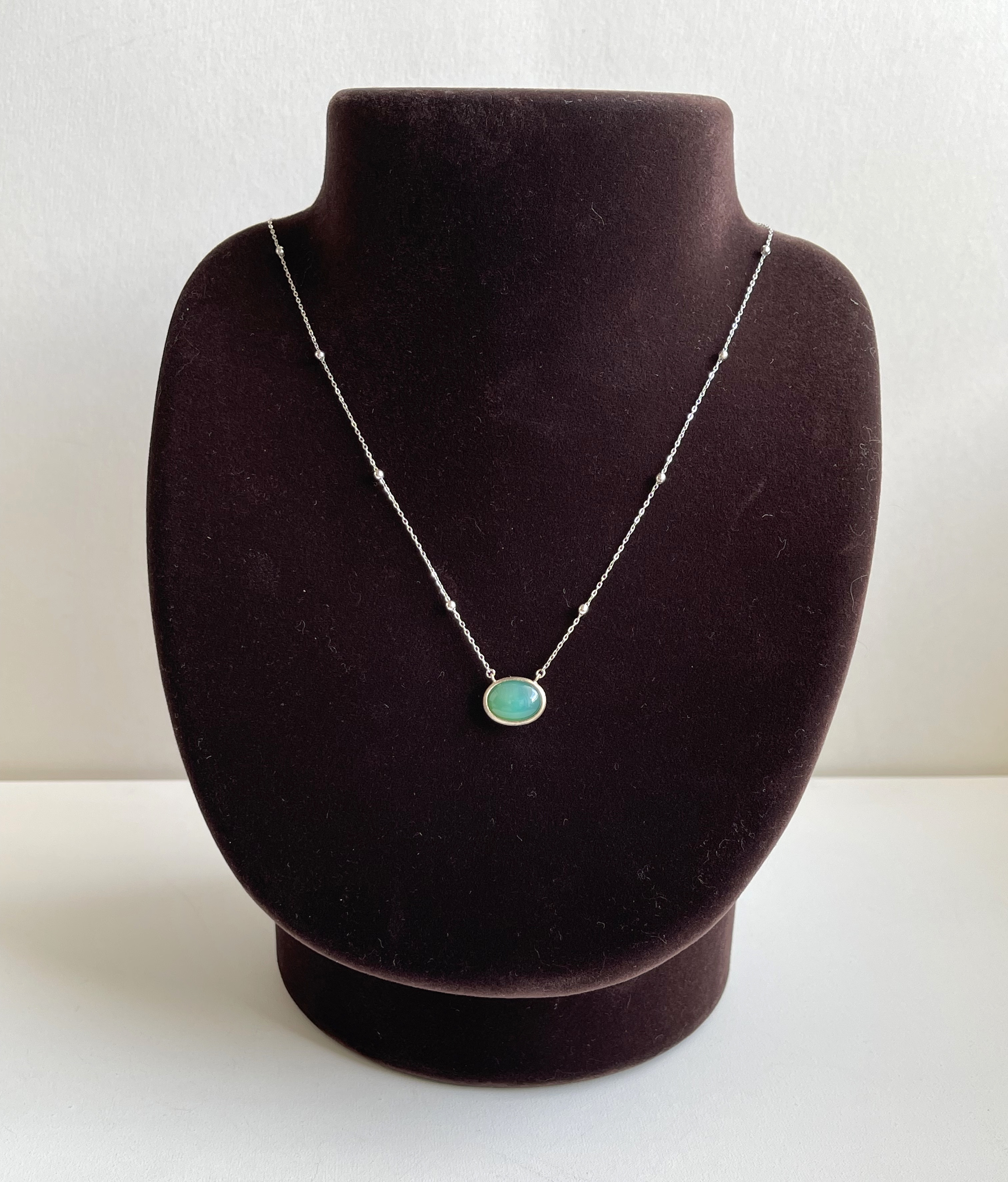 ブルーオパール✳︎K18WG ネックレス