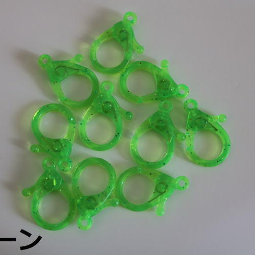10個入り】プラスチックカニカン☆ラメ☆ その他素材 Handmade