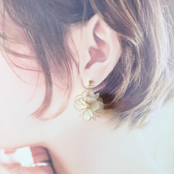 dip flower【earring・pierce】 4枚目の画像