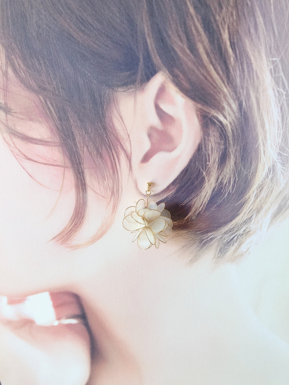 dip flower【earring・pierce】 4枚目の画像