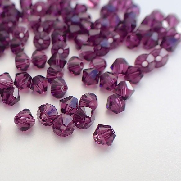 奧地利欖形水晶 紫羅蘭 4mm  20顆 第3張的照片