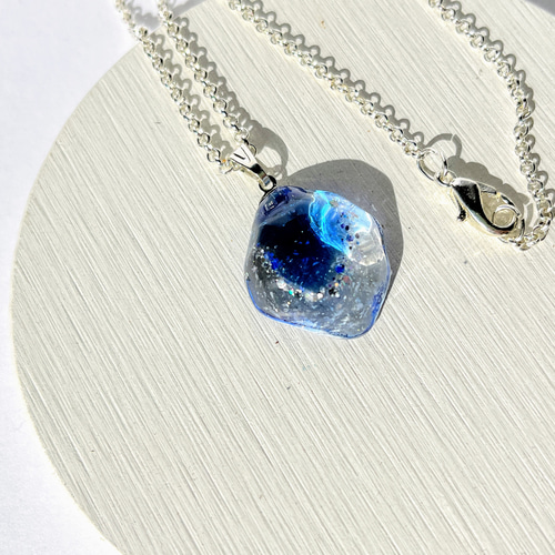 レジンネックレスNo.0201 蝶の鉱石☆再販 / ファンタジー / レジン / ネックレス