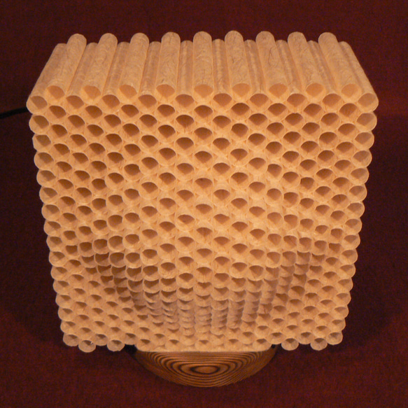 和紙の手作りランプシェード　美濃和紙使用　[遊] 10-1　どこにもない癒しの手作り一点物作品　ギフト・模様替えに最適 　■ 21x 17x