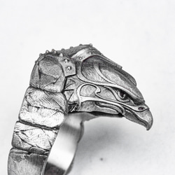 鷹の爪ジュエリー - 男性用指輪 - 街頭指輪 - 機械式ジュエリー - 名入れ指輪 - 手作り指輪 1枚目の画像
