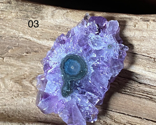 フラワーアメジスト スライス34◇ Flower Amethyst ◇天然石