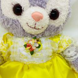ステラルーコスチューム　プリンセスドレス　クッキーアンコスチューム　プリンセスドレス　リボンつき　コスチューム　黄色 6枚目の画像