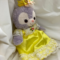 ステラルーコスチューム　プリンセスドレス　クッキーアンコスチューム　プリンセスドレス　リボンつき　コスチューム　黄色 8枚目の画像
