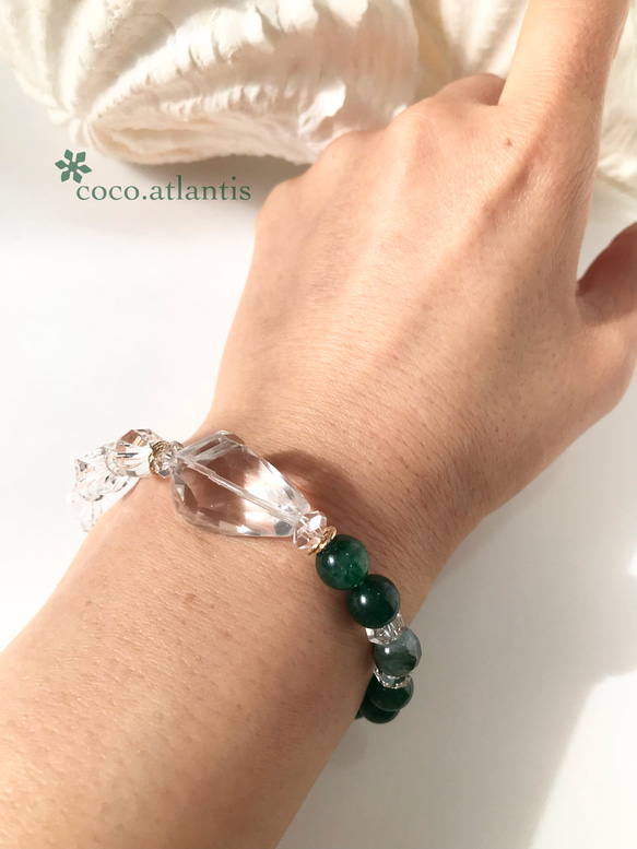 ＊水精と森の時間〜healing bracelet＊*14kgf 5枚目の画像