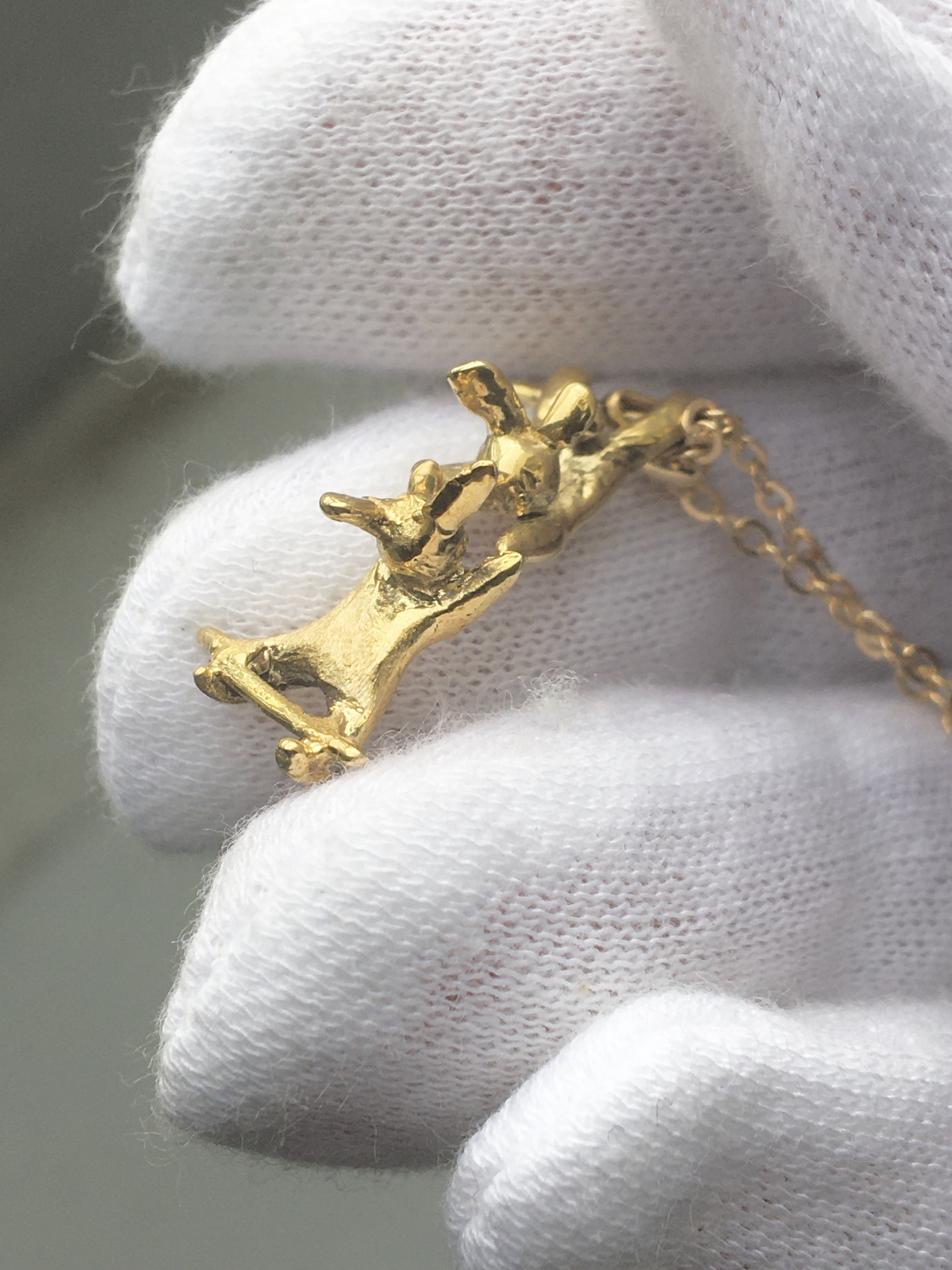 真鍮ネックレス「rabbit」circus  Swing