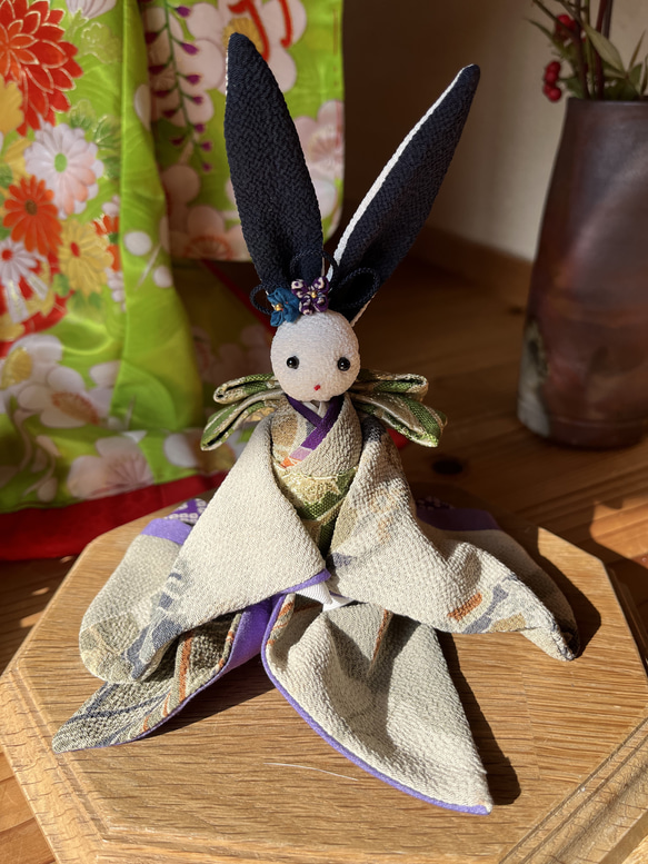 オシャレうさぎ 着物 可愛い ひな人形・雛飾り kana & kyo 通販