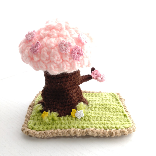 【未使用品】 受注制作】桜の木の置物 その他置物 ainote 通販 15297561 あみぐるみ
