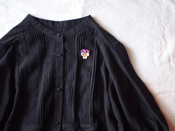 野に咲くビオラのブローチ*原種カラー2 7枚目の画像