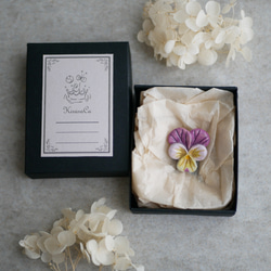 野に咲くビオラのブローチ*原種カラー2 6枚目の画像