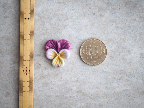 野に咲くビオラのブローチ*原種カラー2 5枚目の画像