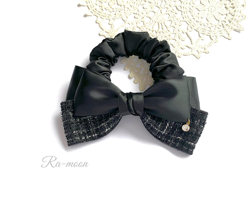 ◆大人可愛い♡◆【CHANEL】リボンシュシュ ふんわりリボンで大人可愛い☆【CHANEL】リボン シュシュ
