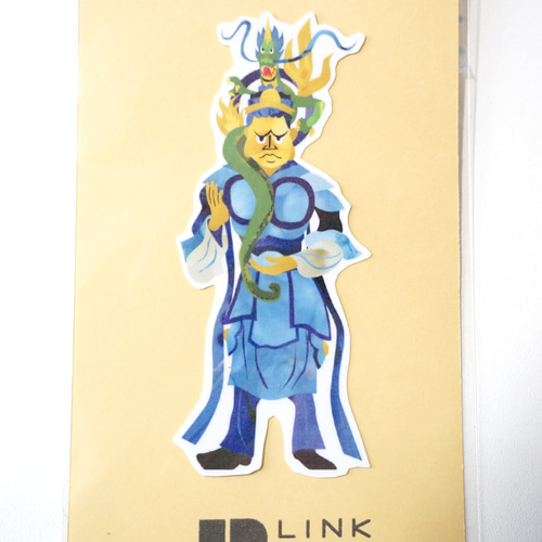 仏像（難陀龍王）のステッカー ※UV、耐水加工 シール・ステッカー id