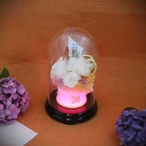 花灯ろう プリザーブドフラワー お悔み お供え 仏花 お彼岸 お盆