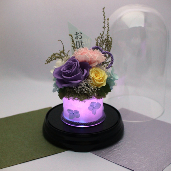 花灯ろう プリザーブドフラワー お悔み お供え 仏花 お彼岸 お盆