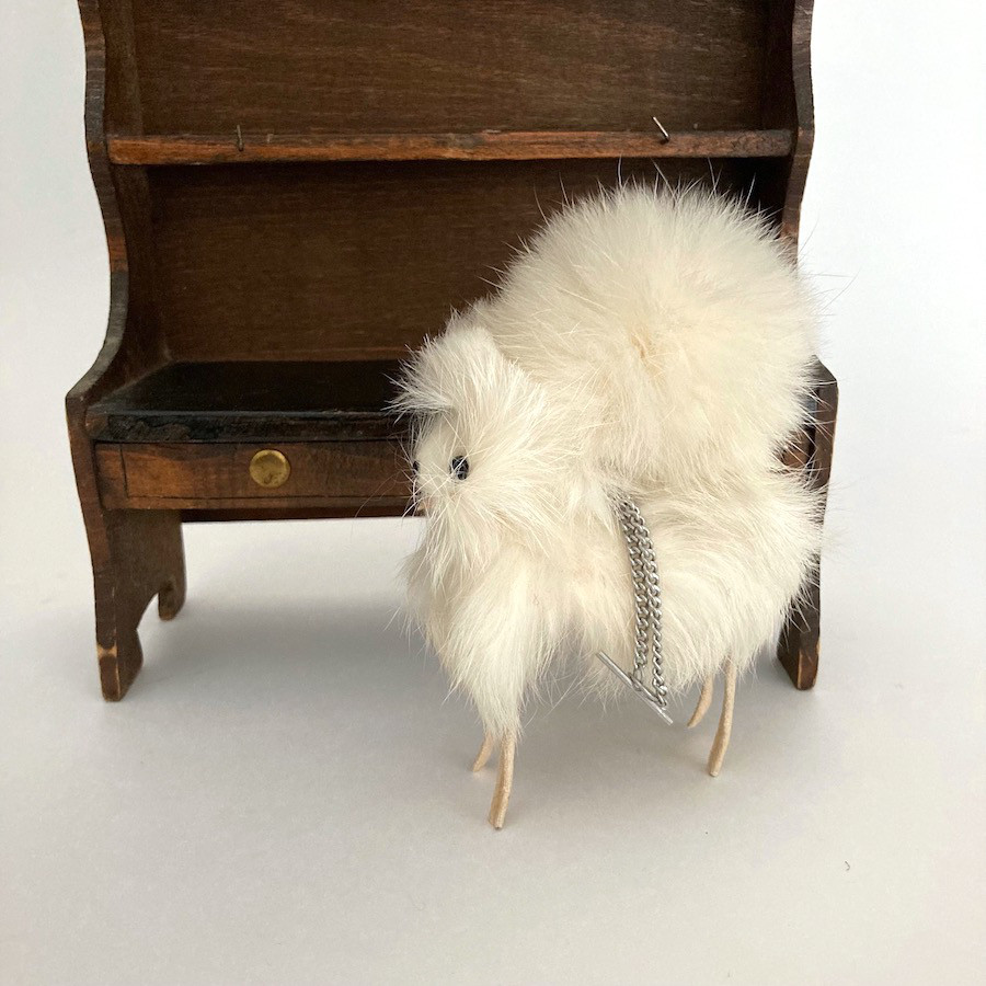 昭和レトロ 犬 ラビットファー リアファー スピッツ ポメラニアン