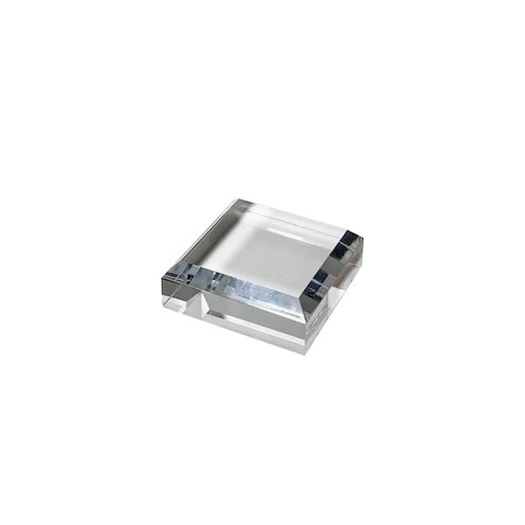 高級アクリルブロック 面取り　SLOPE　Ｗ30ｘ30ｘＨ10mm　3枚セット 1枚目の画像