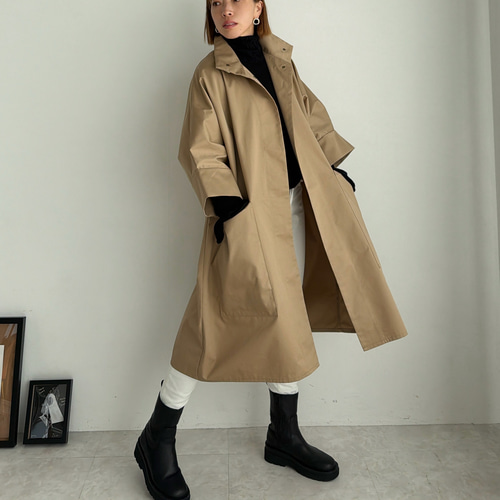 ハイネックコート(beige) その他トップス MELUMO 通販 15298376