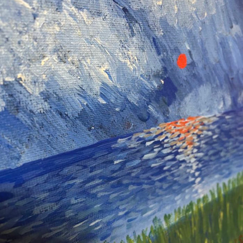 絵画「海と夕日」アクリル画.原画 絵画 ARISA 通販 15298588 絵画「海と夕日」アクリル画.原画 絵画 ARISA 通販 15298588