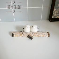 シマエナガ 雪の妖精 オーダー受付【羊毛フェルト】 羊毛フェルト クリ