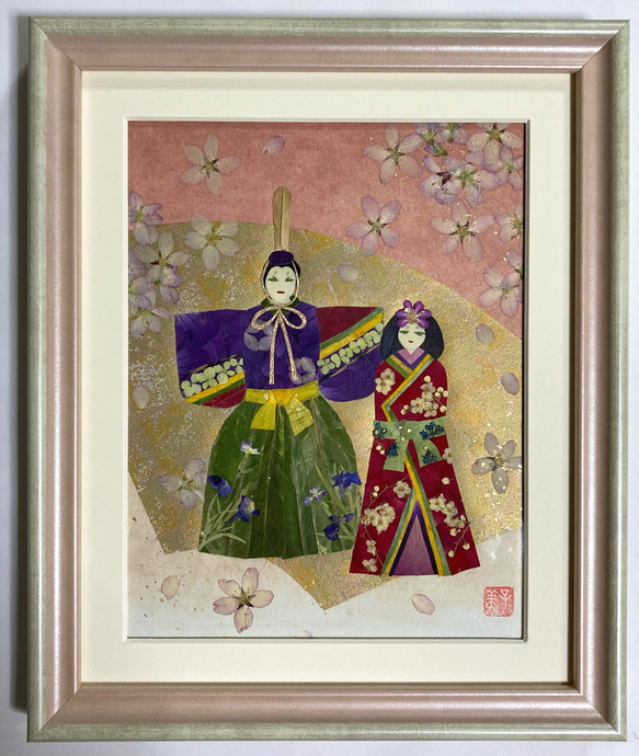 桜ハンドメイド2024 押し花 押し花額 お雛様 ひな人形 その他 桜ハンドメイド2024 押し花 押し花額 お雛様 ひな人形 その他