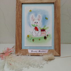 欲張りなうさぎ【Greedy Labbit】 シーグラスアート その他インテリア