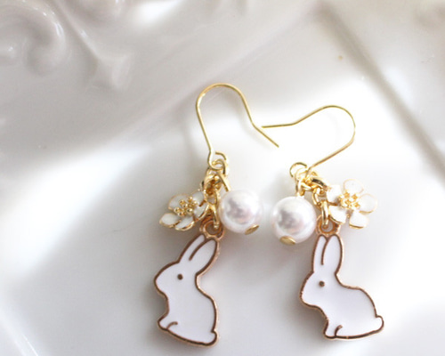 rooou☆さま専用♡うさぎ ピアス イヤリング - メルカリ