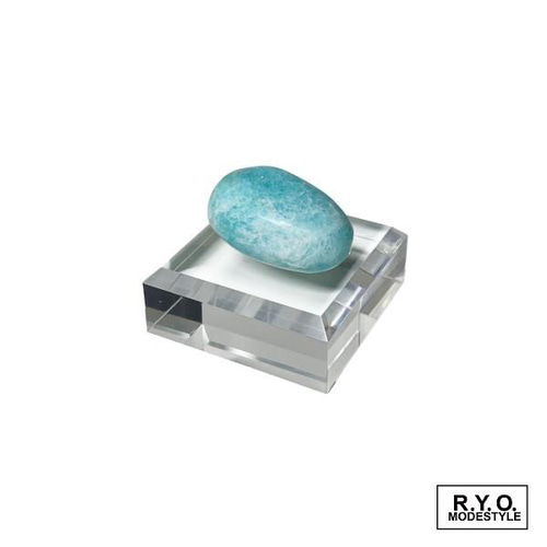 高級アクリルブロック 面取り SLOPE W50x50xH15mm 2枚セット