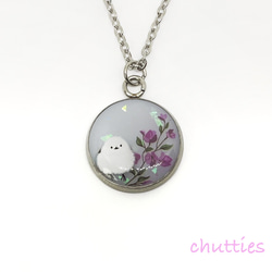 レジンネックレス✩⃛清澄シマエナガ＊蓄光 低 価格 通販ハンドメイド・手芸 - レジンネックレス✩⃛清澄